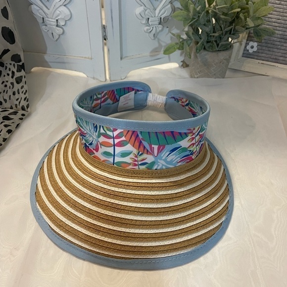 Floral print sun visor - Picture 4 of 6